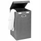  Gockowiak freestanding laundry basket, 60 l, grey and silver tones