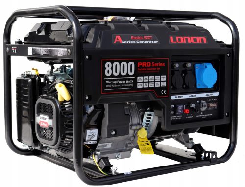 Portable single-phase generator LONCIN 6500 W petrol