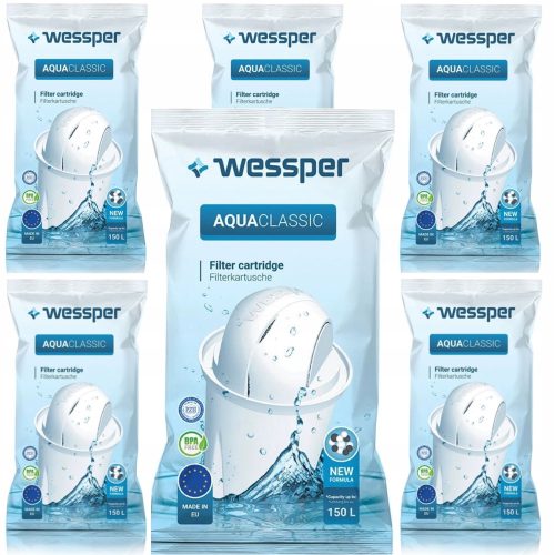  Filter insert for the Wessper AquaClassic Standard jug, 6 pcs.