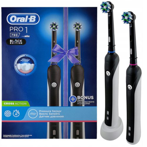  Oral-B DuoPack Pro 790 Black Edition Electric Toothbrushes