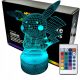  3D LAMP night lamp, multicolored