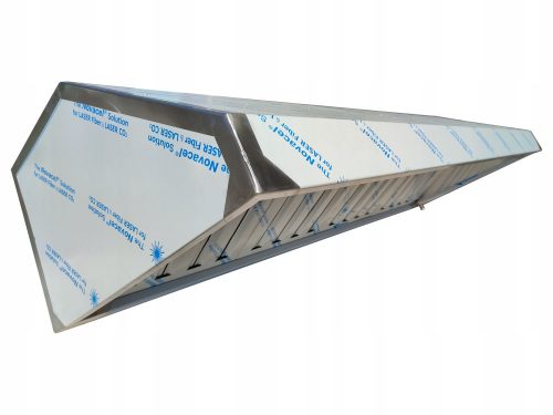 Catering extractor hood 2000 x 700 x 400, filter pipe