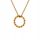  Chain necklace steel ring twisted gold 316L