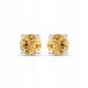  SILVER EARRINGS WITH NATURAL CITRINE