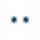  BLUE DIAMOND EARRINGS SILVER