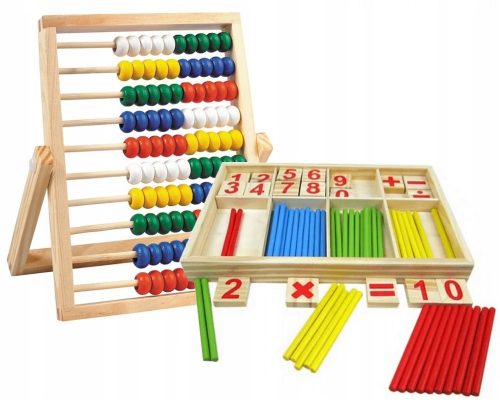  Multi-colored abacus from Starpak + multi-colored counting sticks from Pro Kids