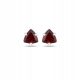  DELICATE SILVER 925 EARRINGS NATURAL GARNET