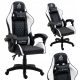  Gaming chair Extreme CARBON, black and white synthetic leather