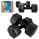  Bituminous fixed dumbbells Fitli 2x 6 kg