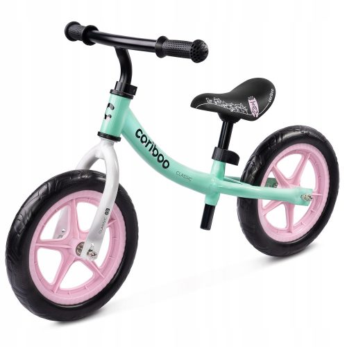  Cariboo Classic 12" Balance Bike, Pink, Green