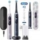  Oral-B iO Series 9 Duo Black Onyx Rose Quartz electric toothbrushes
