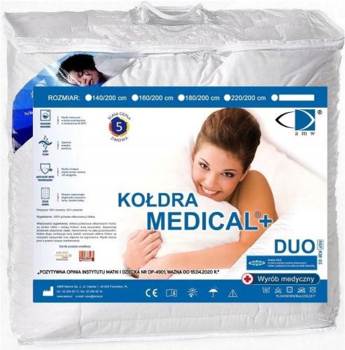  COUVERTURE D'HIVER MEDICAL DUO 140x200 CHAUDE POUR L'HIVER