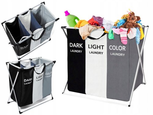  KORBI freestanding laundry basket 135l, multicolored