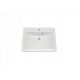 Rectangular Idealstones washbasin recessed into the countertop