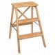  LOW FOLDING LADDER MADE OF BAMBOO, 3 levels, 63.5 cm