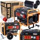 Portable Three Phase Black 3000W Gasoline Generator