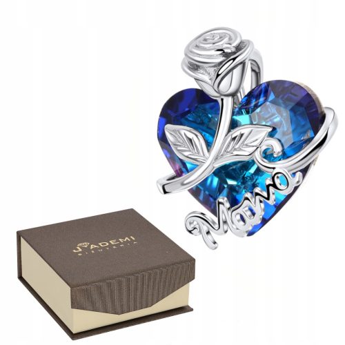  PENDANT 925 HEART ROSE MOM