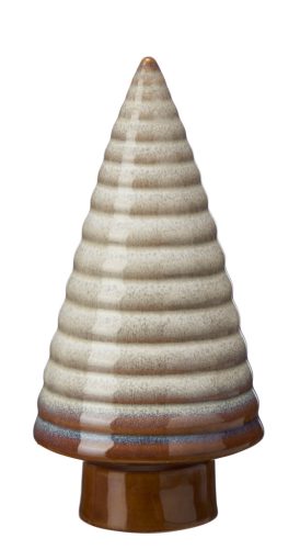  BROWN CERAMIC CHRISTMAS TREE 15x7 CHRISTMAS DECORATION