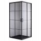 Hydrosan BL32A shower cubicle 80x80 BLACK sliding doors 80 x 80 cm