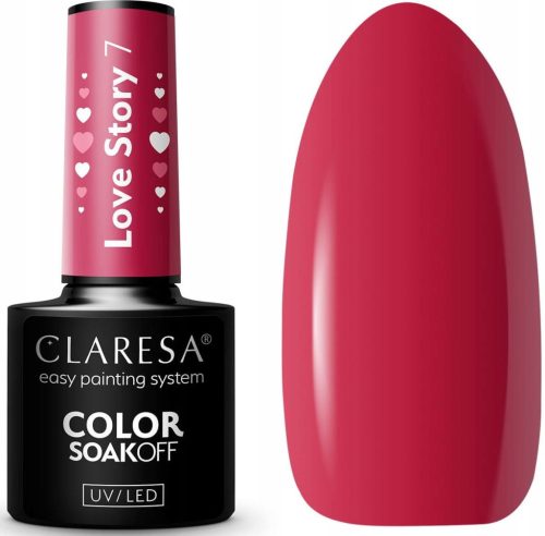  CLARESA HYBRID NAIL POLISH LOVE STORY 7 Viva Magenta