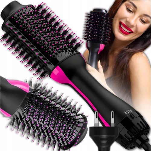  4-in-1 Hair Dryer, Brush, Straightener, Curling Iron, High Power, 1000W, Fast