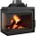 Kratki Simple 8 kW black air fireplace