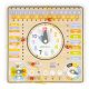  WOODEN CLOCK FOR LEARNING THE HOURS, EDUCATIONAL BOARD, CALENDAR