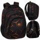  CoolPack Multi-Compartment School Backpack, Black, Orange Tones, Multicolor, 28 l