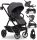  LIGHTWEIGHT COMPACT SPECIAL STROLLER, CONVERTIBLE SEAT 2in1, BIG WHEELS 0-22KG