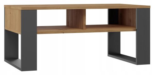  TopEshop Modern Rectangular Coffee Table 90 x 58 x 50 cm Anthracite, Artisan Oak