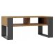  TopEshop Modern Rectangular Coffee Table 90 x 58 x 50 cm Anthracite, Artisan Oak