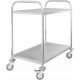 Technica waiter's cart made of stainless steel with 2 shelves