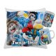 Cool, funny gadgets set of SMERFS MUG + PILLOW, VARIOUS PATTERNS + NAME