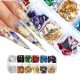  PAZŁOTKO FOIL FOR DECORATION OF NAILS HYBRID PAZŁOTKO SET OF 12 pcs