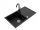 Miló ALPHA single-bowl sink, black granite