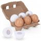  Wooden Eggs for cutting with carton