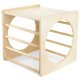 MONTESSORI TUNNEL CLIMBING CUBE MADE OF WOOD 2in1