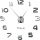 Clock for home Ruhhy Wall Clock, Grey Tones, 130 cm