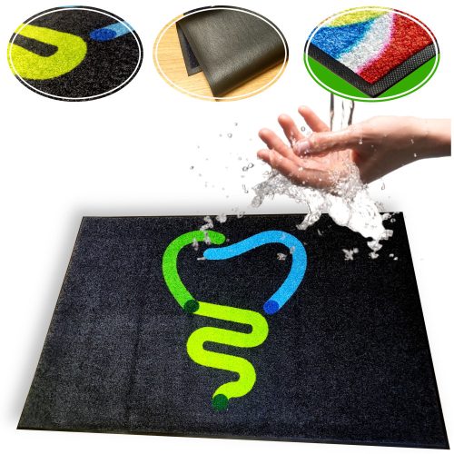 Entrance and doormats for the house Ready-made PVC textile doormat for indoor use, 85 x 60 cm