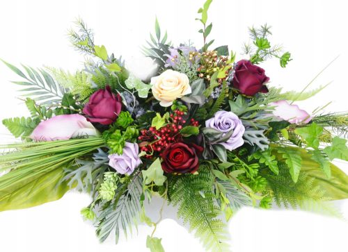 LARGE BOUQUET OF BEAUTIFUL FLOWERS, ARTIFICIAL COMPOSITION