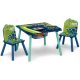  DINOSAUR TABLE CHILDREN'S TABLE 2 CHAIRS FURNITURE