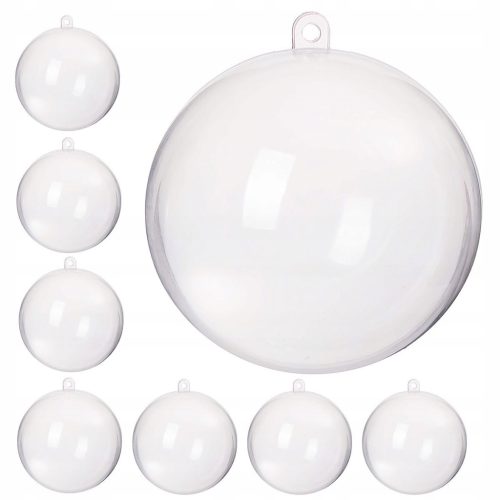  Transparent ball 11 cm 8 pcs.