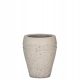  Pottery pots 27 cm x 27 x 32 cm stone fiberglass white