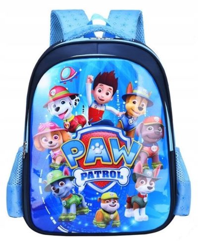  Paw Patrol school backpack with multiple compartments. Shades of blue