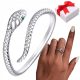  Silver ring SNAKE adjustable s925 + box