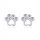  Fraise silver 925 paw earrings with zircons