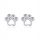  Fraise silver 925 paw earrings with zircons