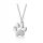  Fraise necklace Paw cat dog silver S925