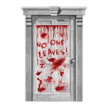  Blood-soaked door banner 85 x 165 cm