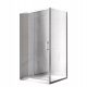 Hydrosan shower cubicle KZ103 shower cubicle chrome sliding door 90 x 80 cm